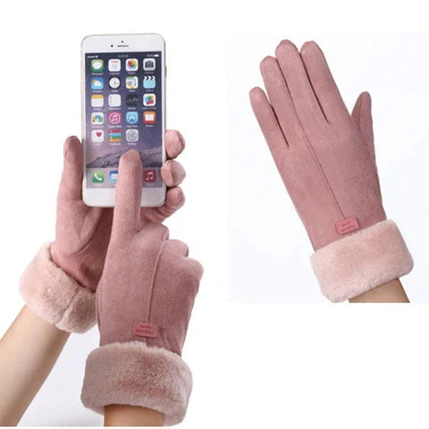 Winter Handschoenen – Zacht Suède – Voor Koude Dagen