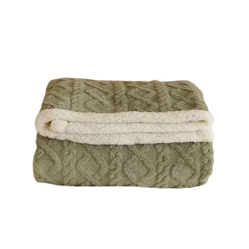 Zachte fleece deken – Dubbele laag – Warm en comfortabel voor het bed