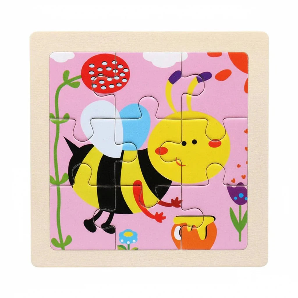 Houten Dierenpuzzel voor Peuters – Educatief Speelgoed voor Vormherkenning