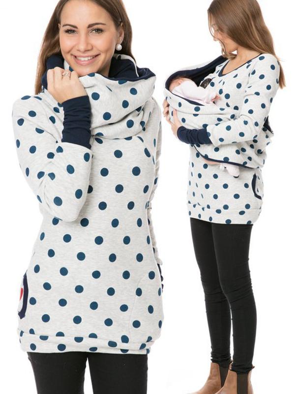 Dames Maternity Hoodie – Baby Draagfunctie – Zachte stof