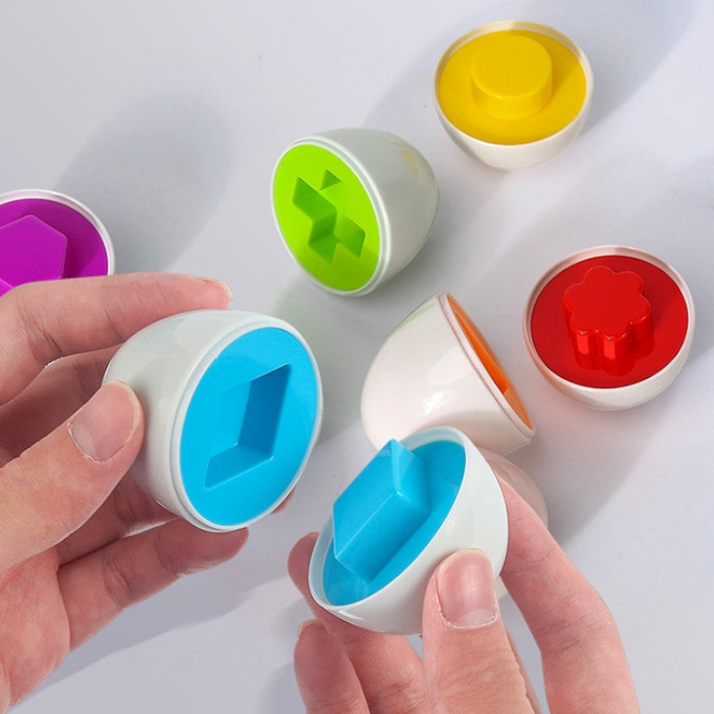 Educatief Vormpuzzel Ei – Met Kleurrijke Vormen – Voor Baby’s en Peuters