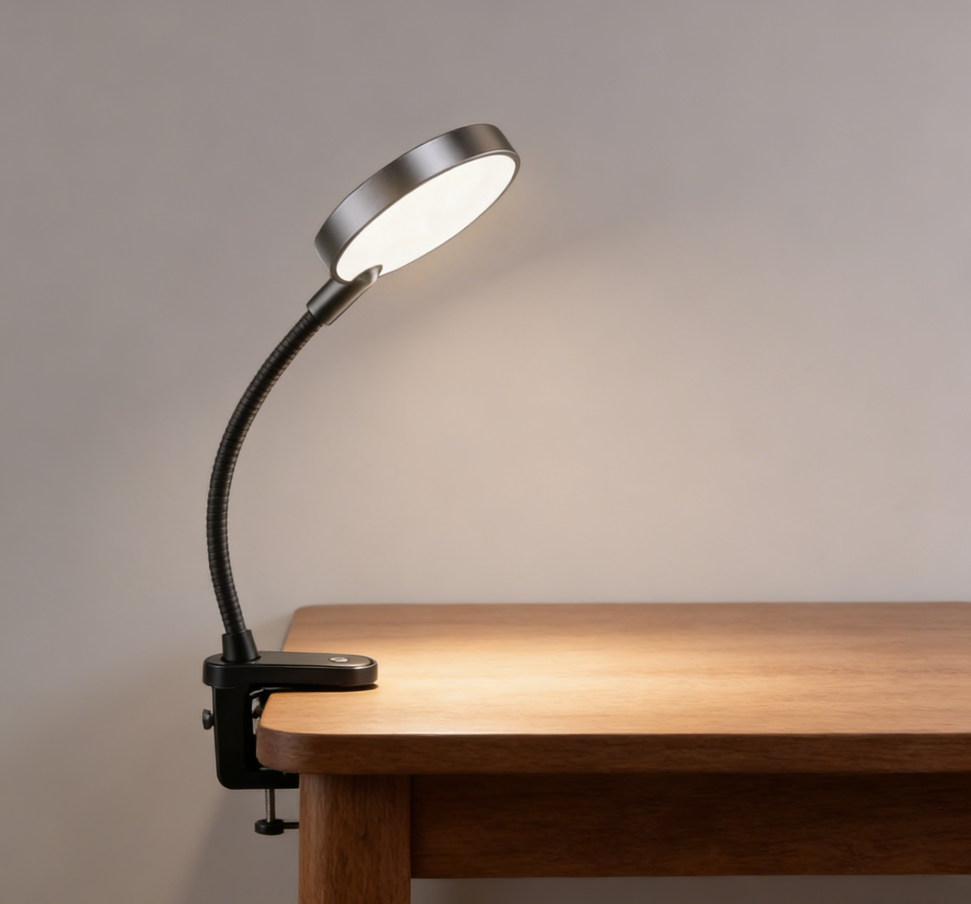 Bureaulamp met Klem – LED – Verstelbare Arm – Voor Werk en Lezen