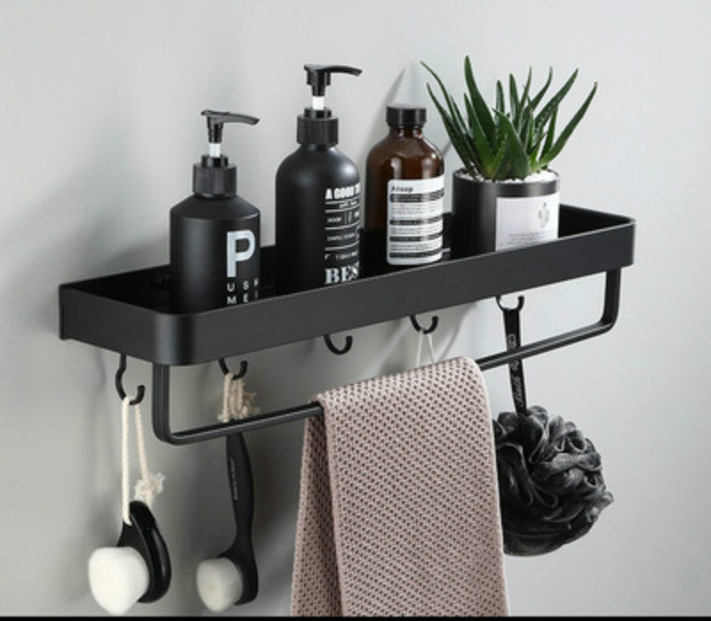 Wandplank – Zwart – Opbergruimte – Voor badkamer & keuken