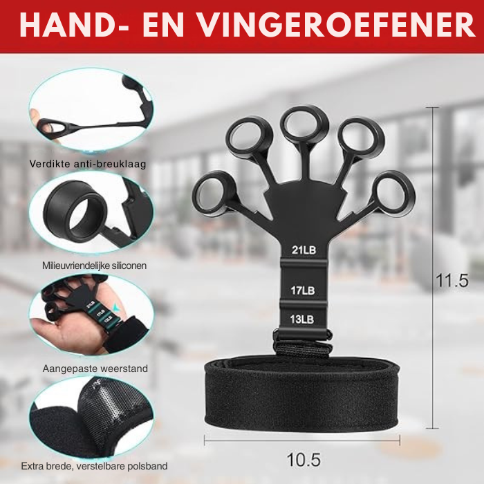 Grip Trainer – Verstelbare Weerstand – Voor Hand- en Vingerkracht