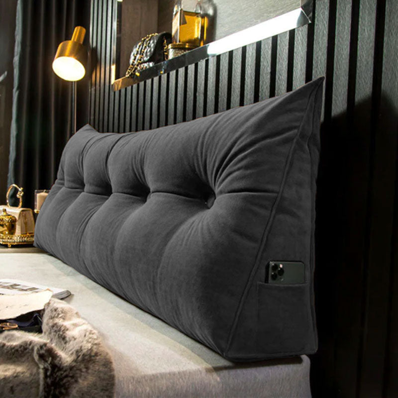 Lange Rugsteunkussen – Zachte Stof – Ondersteuning voor Rug – Voor Bed of Bank