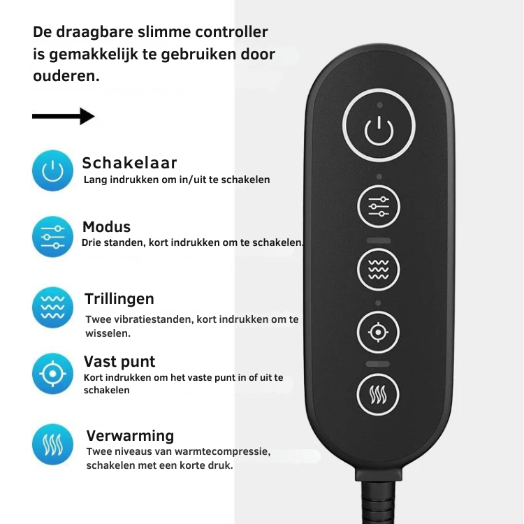 Massagekussen voor thuis – Vibratie – Verwarming – Voor nek en rug