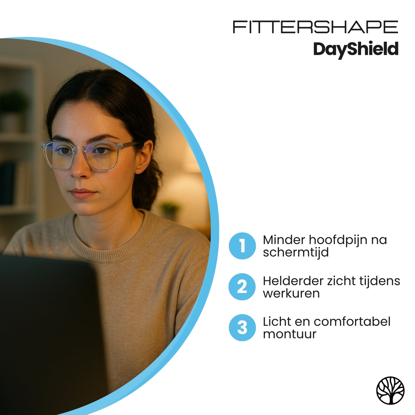 DayShield Bril | Blauwlichtfilter – Voor Dagelijks Schermgebruik