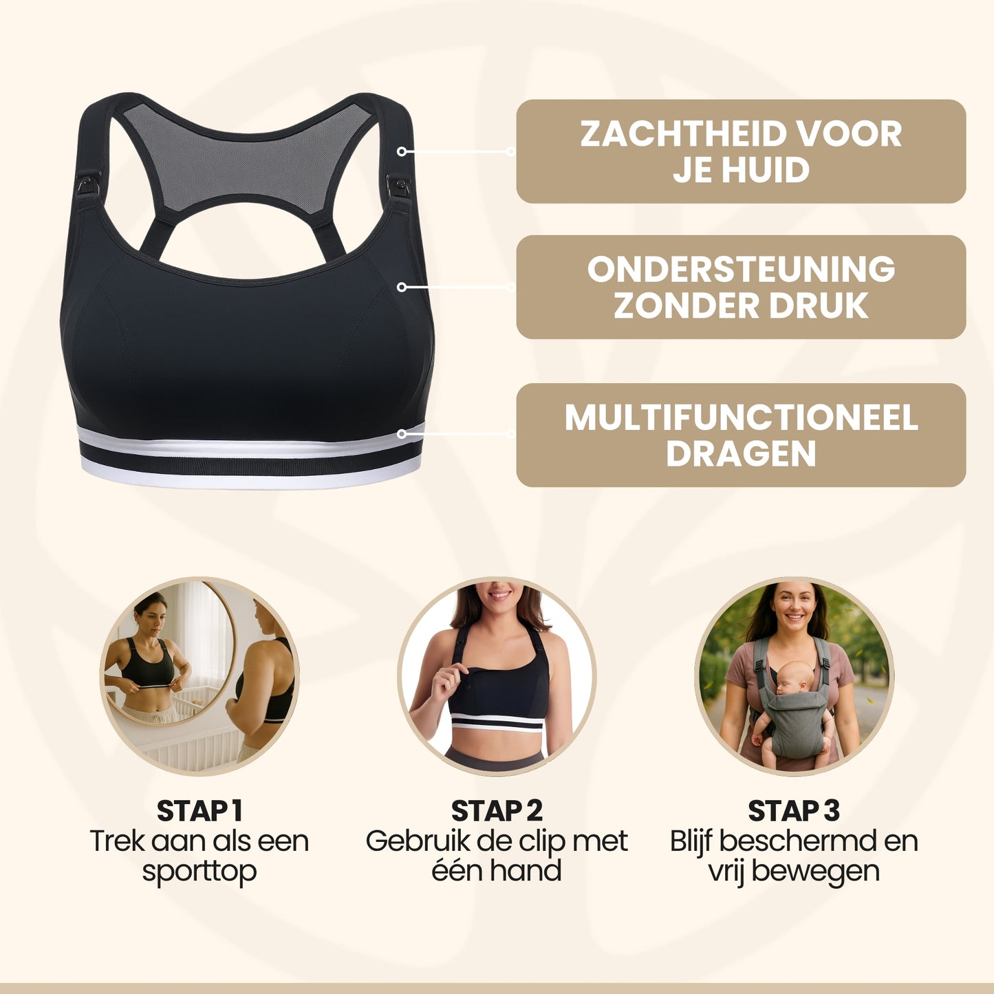 Fittershape MamaFlex | Voedingssportbeha – Voor Actieve Moeders