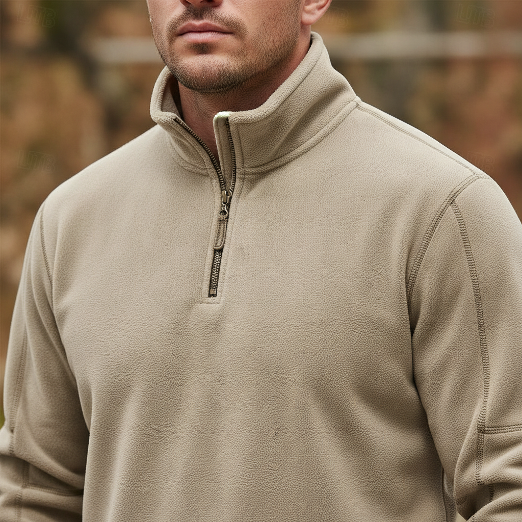 Heren Fleece Trui – Half Rits – Voor Koudere Dagen