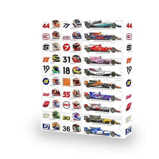 RaceTime F1 Adventskalender 2025 - 24 Mini F1-Wagens