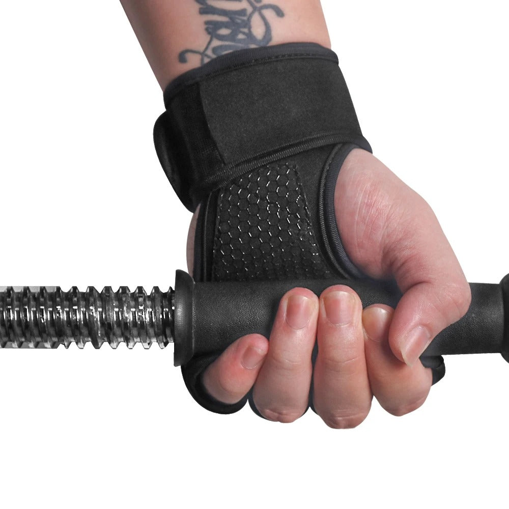 Gewichthef Handschoenen – Versterkte Grip – Polssteun – Voor Krachttraining
