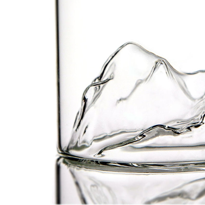 Whiskeyglas – Dikke bodem – Houtenklem – Voor sterke dranken