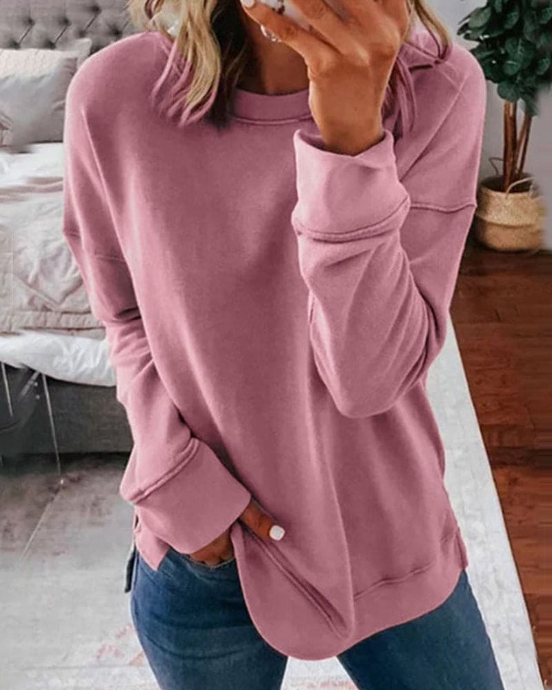 Dames Sweatshirt – Losse Pasvorm – Comfortabel – Voor Dagelijks Gebruik