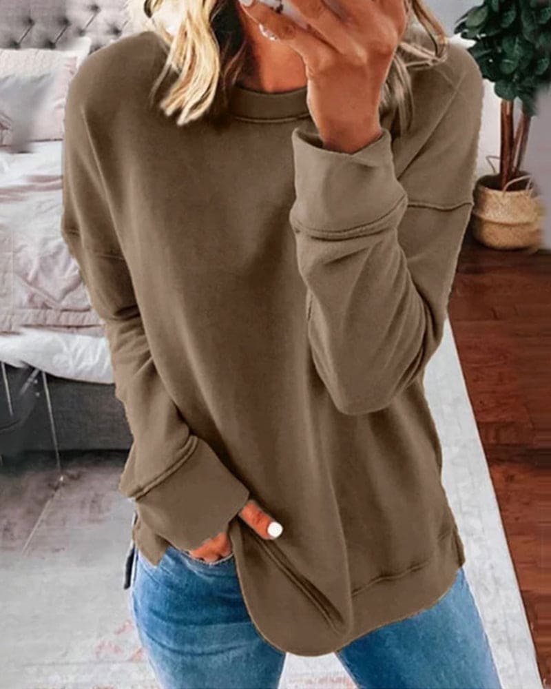 Dames Sweatshirt – Losse Pasvorm – Comfortabel – Voor Dagelijks Gebruik