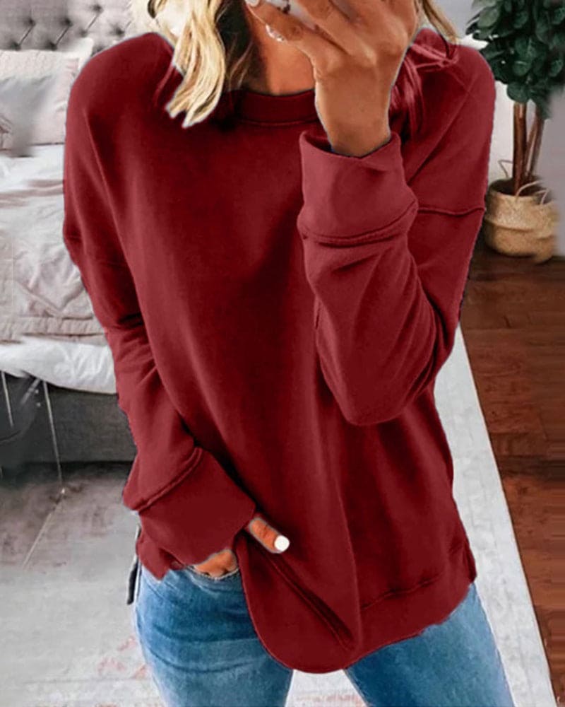 Dames Sweatshirt – Losse Pasvorm – Comfortabel – Voor Dagelijks Gebruik