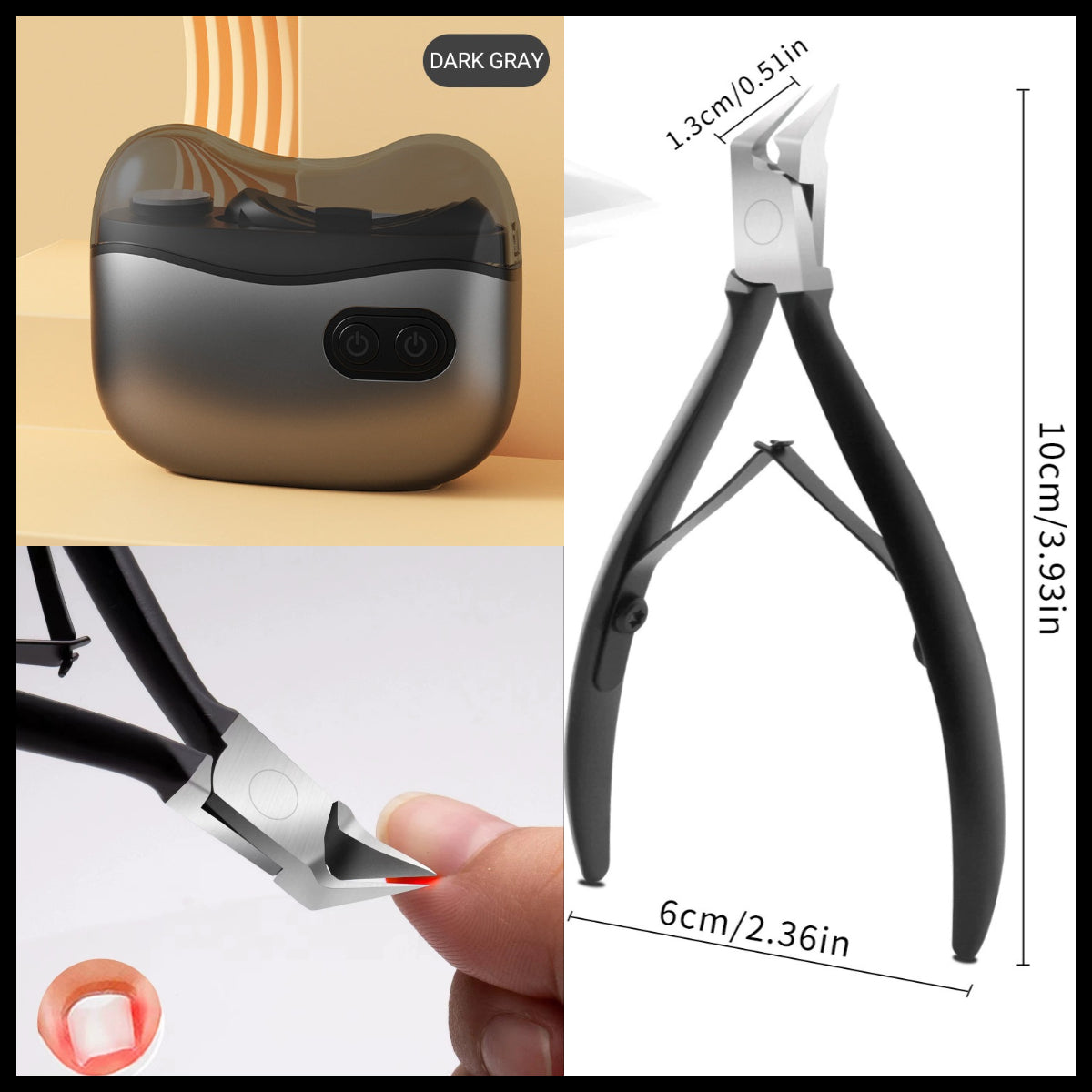 Elektrische Nagelknipper en Vijl – Oplaadbaar – Compact – Voor Gemakkelijk Gebruik