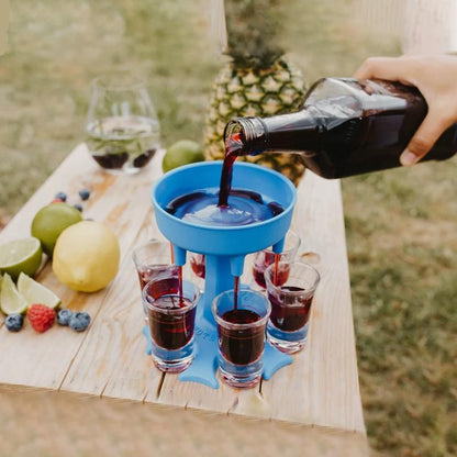 Multi-shot drankdispenser – voor 6 glazen – voor feestjes en sociale evenementen