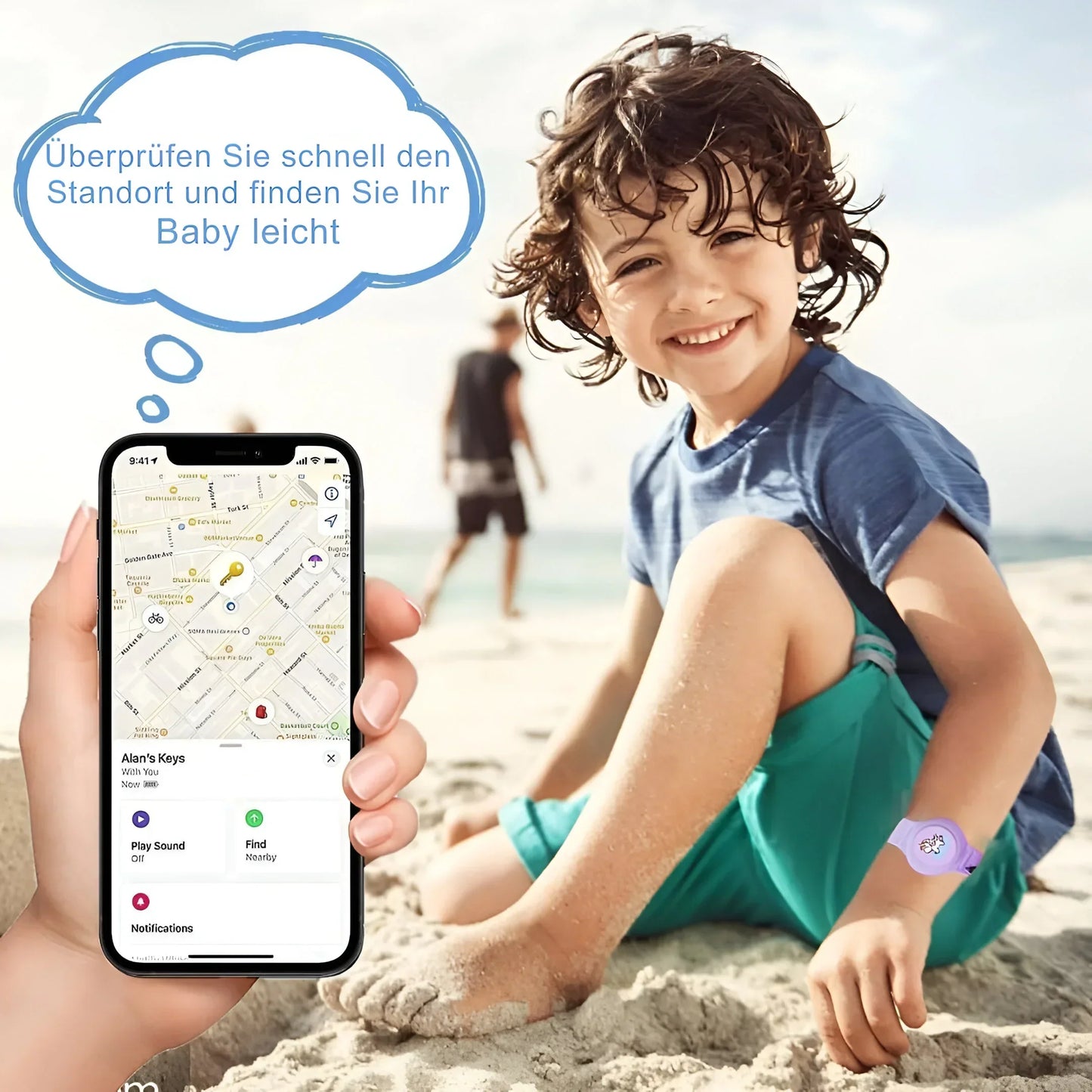 AirTag Armband – Veiligheidsarmband voor Kinderen