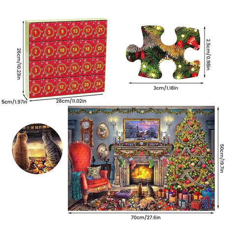 HolidayPuzzle Countdown – 1008 Delig Kerst Puzzel