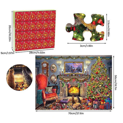 HolidayPuzzle Countdown – 1008 Delig Kerst Puzzel