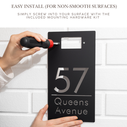 Adresbord met verlichting – Gepersonaliseerd – Zonne energie – Voor buitengebruik zonder kabels