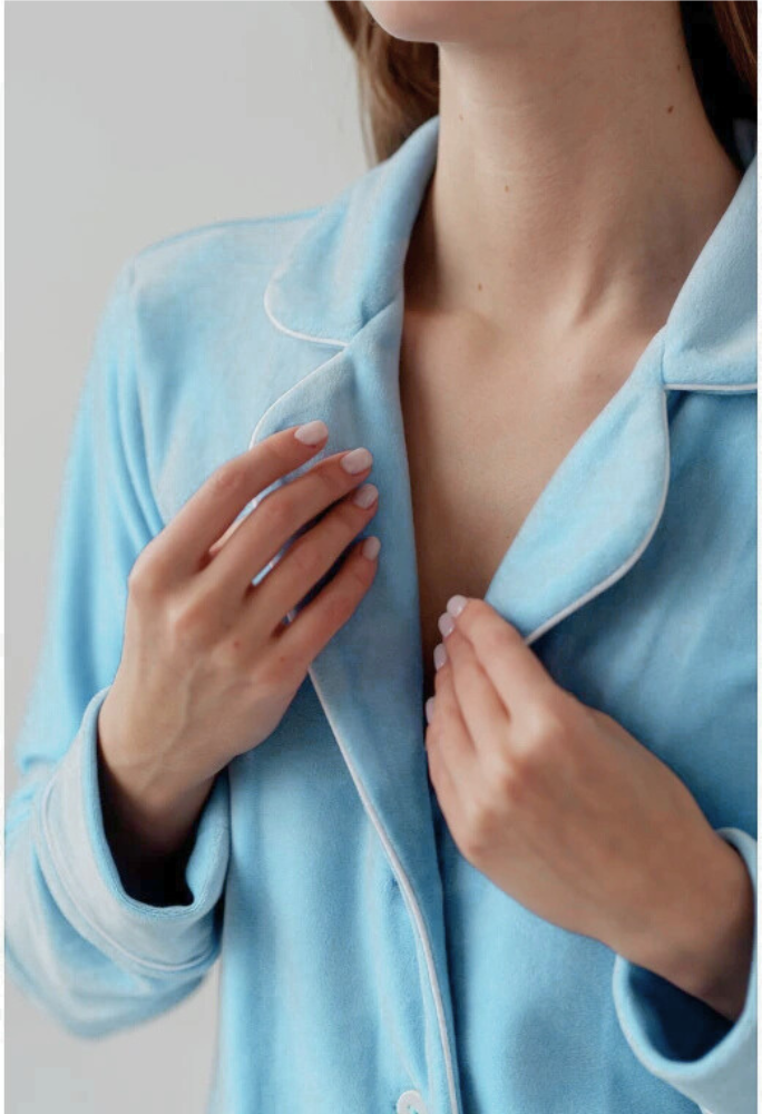 Dames 2-Delige Pyjama Set - Knopen Shirt met Broek