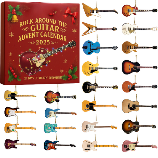 Mini Guitar Collector Advent Calendar 2025 – 24 Gitaren voor Muziekliefhebbers