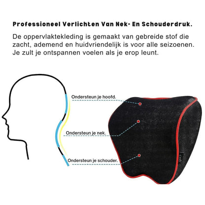 ComfortDrive 2-Pack - Luxe Auto Neksteunen voor Maximale Ondersteuning