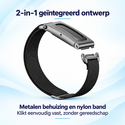 Fittershape Nylon Band – ademend & verstelbaar voor schermloze trackers
