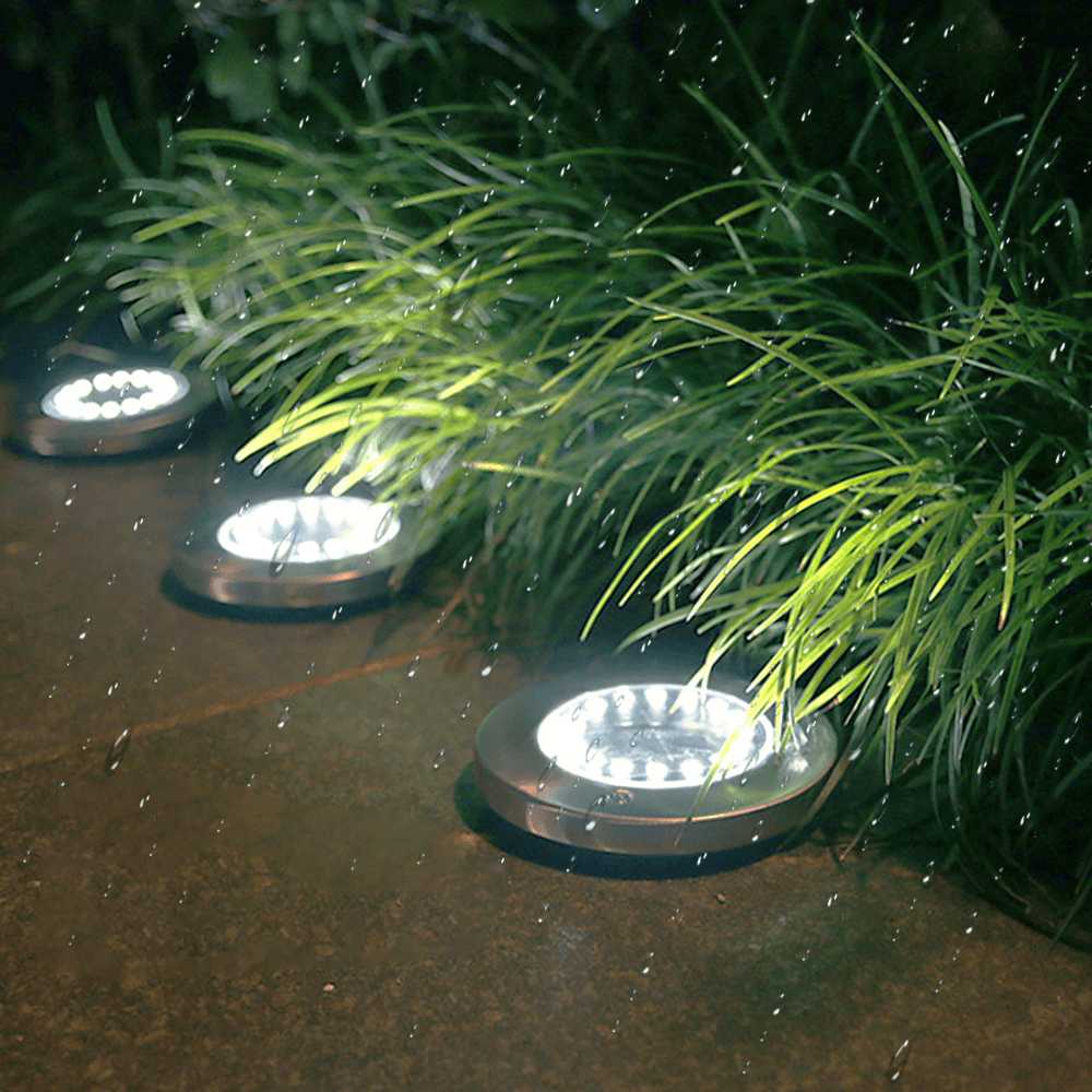 Zonne-LED Tuinlampen – Oplaadbaar – Set van 2 – Voor Tuin en Buitenruimte