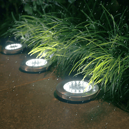 Zonne-LED Tuinlampen – Oplaadbaar – Set van 2 – Voor Tuin en Buitenruimte