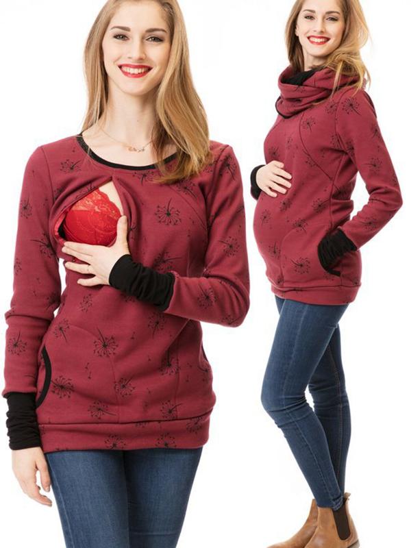 Dames Maternity Hoodie – Baby Draagfunctie – Zachte stof
