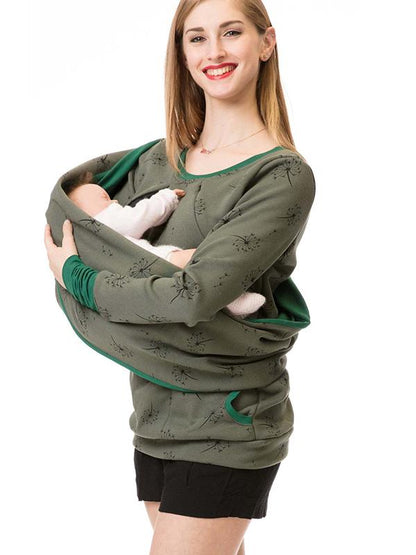 Dames Maternity Hoodie – Baby Draagfunctie – Zachte stof