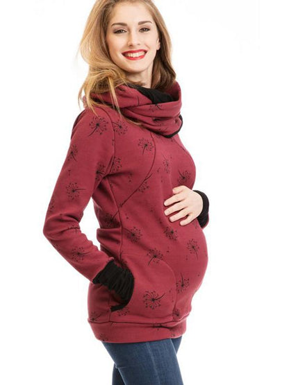 Dames Maternity Hoodie – Baby Draagfunctie – Zachte stof