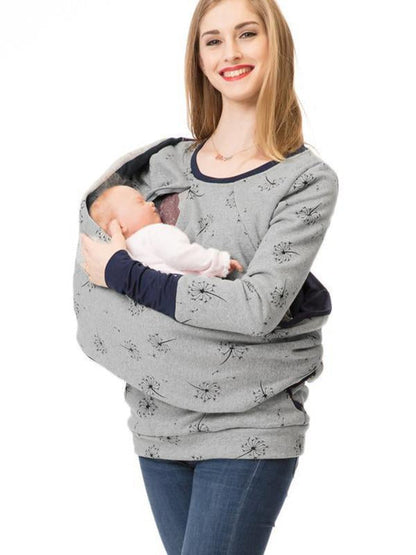 Dames Maternity Hoodie – Baby Draagfunctie – Zachte stof