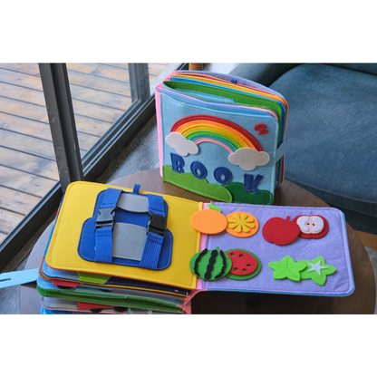 Felt Activity Boek – Interactief Leren – Voor Baby’s en Peuters