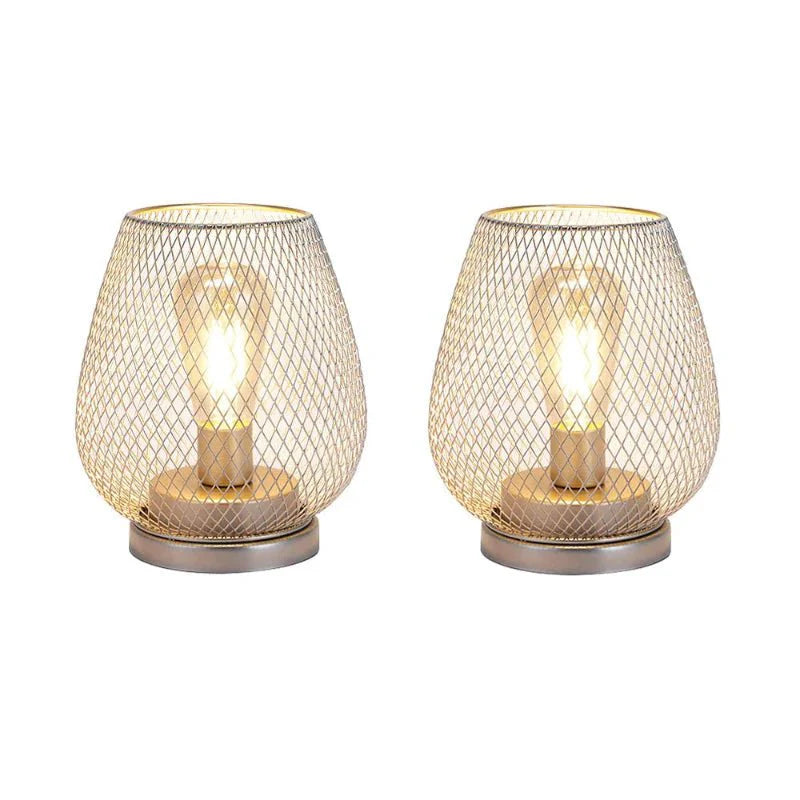 Industriële Tafellamp – Stalen Behuizing – Warm Licht – Voor Woonkamer of Werkruimte