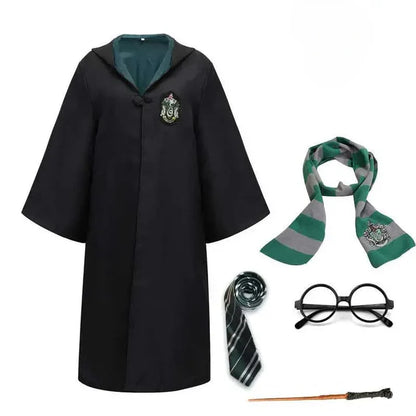 Harry Potter Gryffindor Kostuum – Tovenaarspak – Met Sjaal – Voor Kinderen