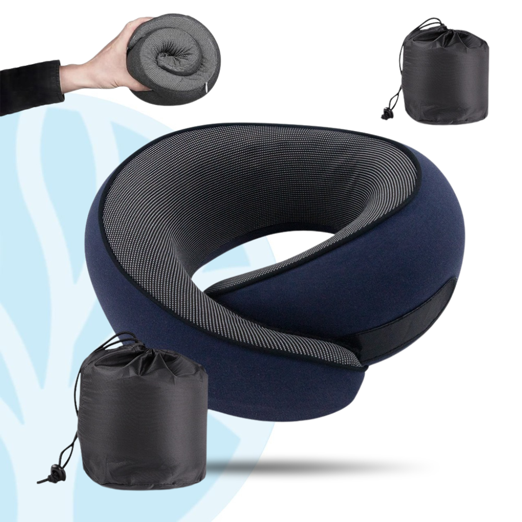 Fittershape Reiskussen – memory foam met kap