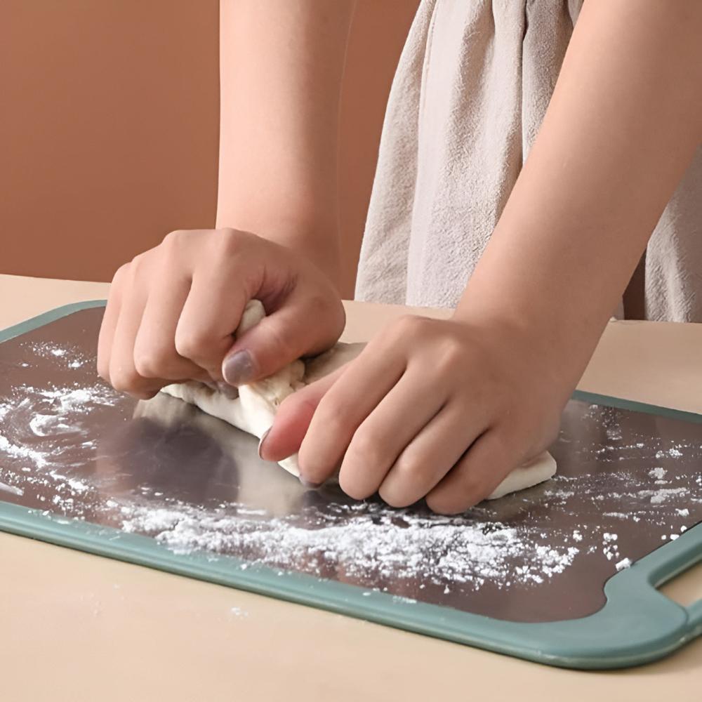 Snijplank – RVS oppervlak – Antislip rand – Voor keuken