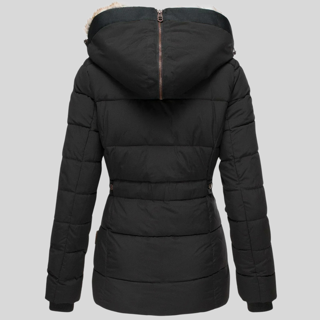 Gewatteerde Winterjas – Met Faux Fur Capuchon – Voor Dames