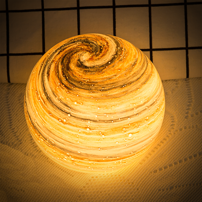 Sfeerlamp – Glazen bol – Warm licht – Voor interieurdecoratie