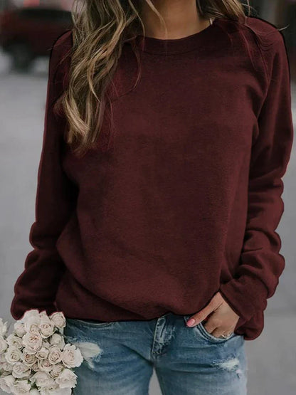 Dames Sweater – Effen Kleur – Zachte Stof – Voor Casual Outfits