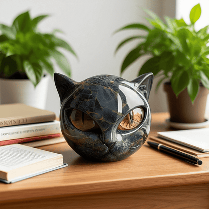 Kattenbeeld – Unieke vorm – Glanzend afwerking – Voor interieurdecoratie