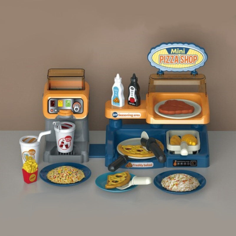 Mini Pizza Shop Speelgoedset – Voor Kinderen – Met Keukenaccessoires