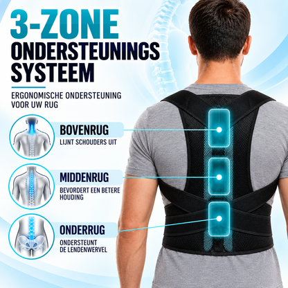 Fittershape PostuRise Houdingscorrector – verstelbaar & ademend