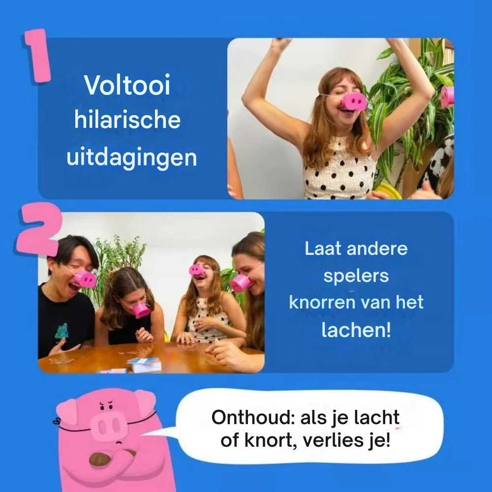 Snort Funny – Hilarisch Partyspel – Uitdagende en Grappige Spelletjes