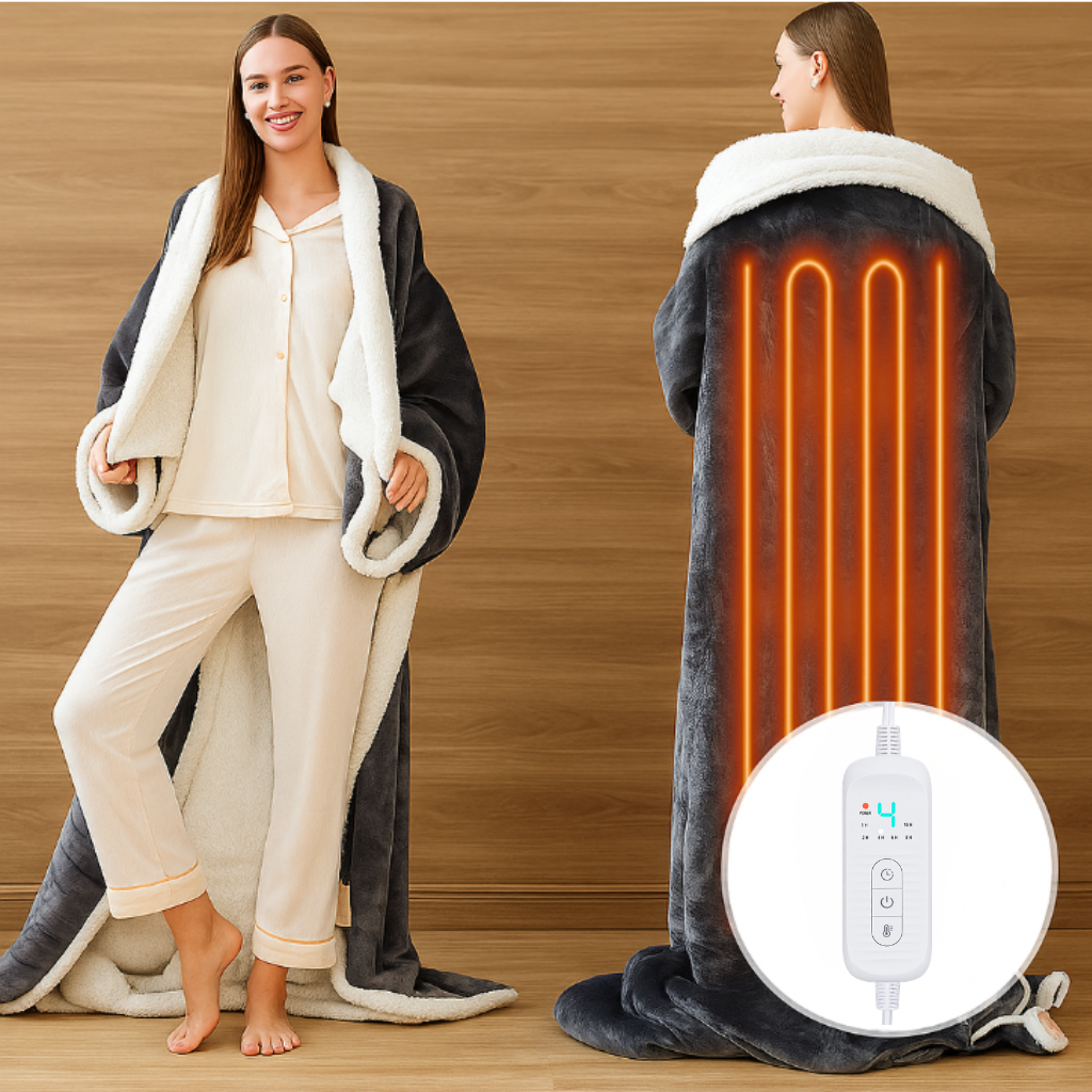 Elektrische Heizdeken – Fleece – Verstelbare Warmte – Voor Thuisgebruik
