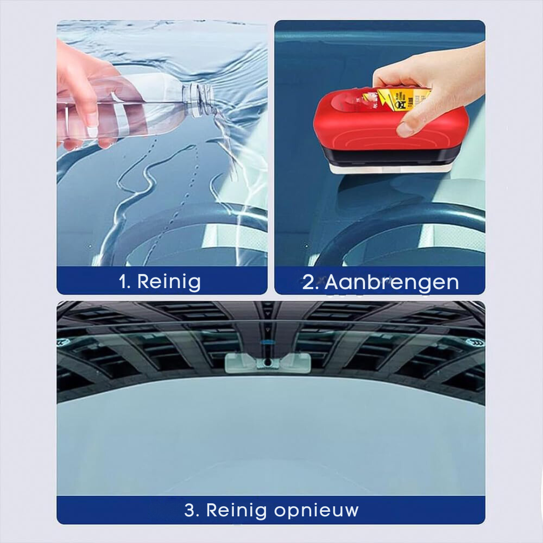 Anti-Aanslag Schoonmaak Spons – Voor Ruiten en Spiegel – Eén Veeg Voor Duidelijk Zicht