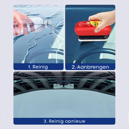 Anti-Aanslag Schoonmaak Spons – Voor Ruiten en Spiegel – Eén Veeg Voor Duidelijk Zicht